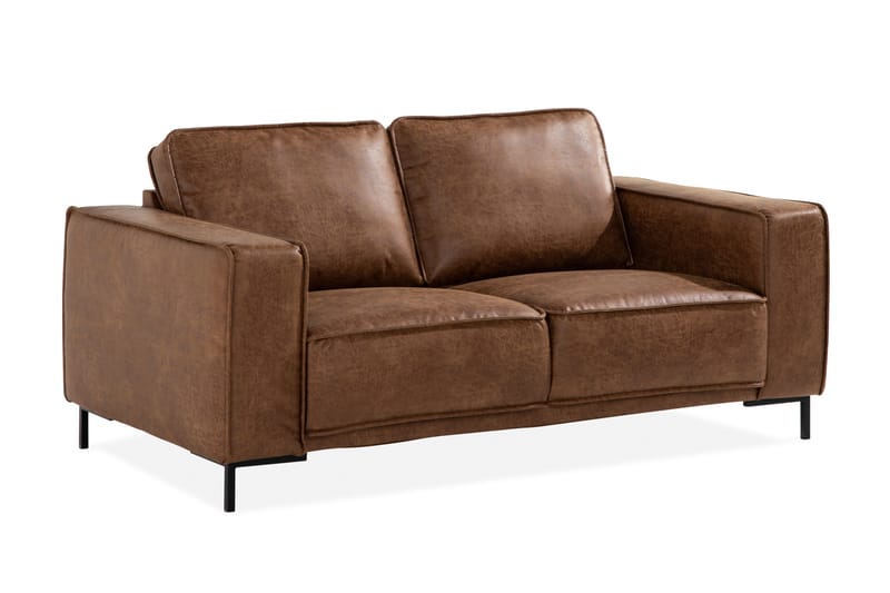Akron 2-sits Soffa Bondedläder - Brun - Möbler - Soffa - Skinnsoffa