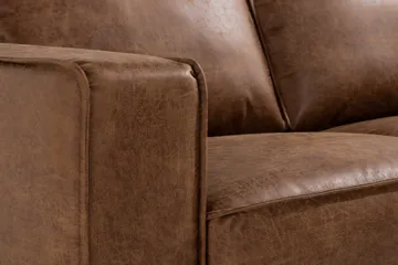 Akron 2-sits Soffa Bondedläder - Brun - Möbler - Soffa - Skinnsoffa