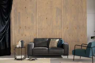 Akron 2-sits Soffa Bondedläder - Mörkgrå - Möbler - Soffa - Skinnsoffa