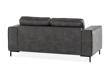 Akron 2-sits Soffa Bondedläder - Mörkgrå - Möbler - Soffa - Skinnsoffa