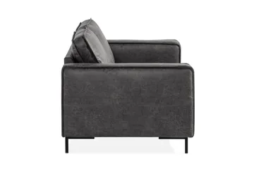 Akron 2-sits Soffa Bondedläder - Mörkgrå - Möbler - Soffa - Skinnsoffa