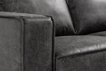 Akron 2-sits Soffa Bondedläder - Mörkgrå - Möbler - Soffa - Skinnsoffa