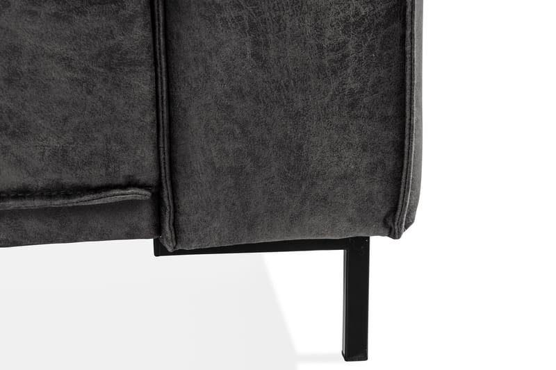 Akron 3-sits Soffa Bondedläder - Mörkgrå - Möbler - Soffa - Skinnsoffa