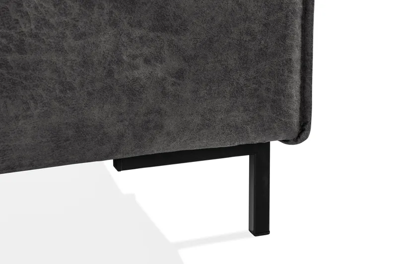 Akron Hörnsoffa Bondedläder - Mörkgrå - Möbler - Soffa - Skinnsoffa