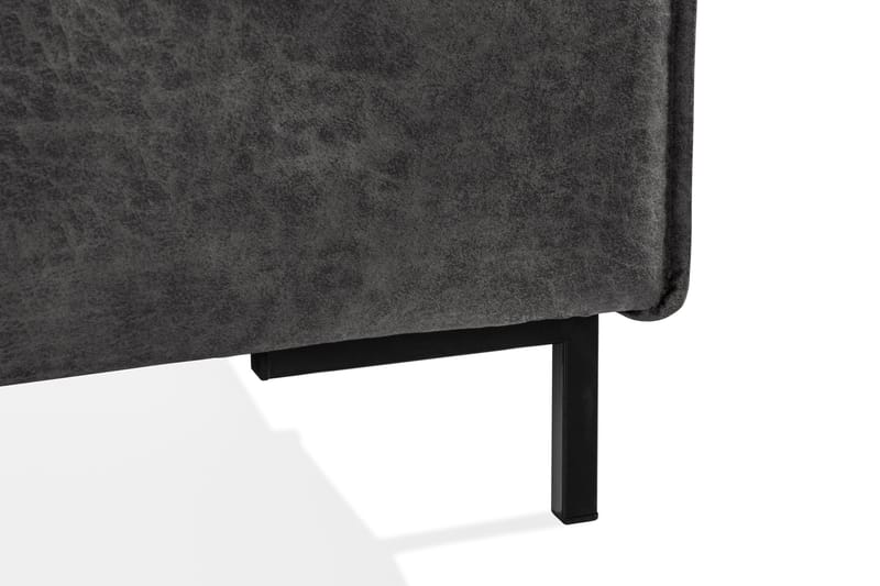 Akron Hörnsoffa Bondedläder - Mörkgrå - Möbler - Soffa - Skinnsoffa