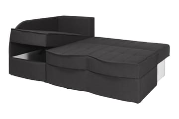 Bäddsoffa Frestelsens 203x143x79 cm - Svart/Röd/Vit - Möbler - Soffa - Skinnsoffa