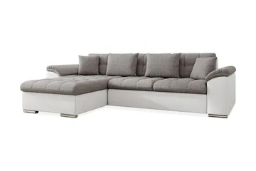 Camior Divanbäddsoffa 280x160x76 cm - Grå/Vit - Möbler - Soffa - Skinnsoffa