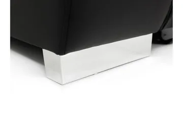 Cerys Bäddsoffa med Divan Vändbar - Svart - Möbler - Soffa - Skinnsoffa