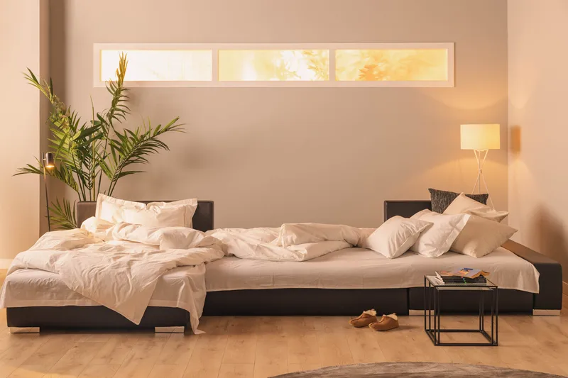 Cillo 2-sits Bäddsoffa - Svart/Grå - Möbler - Soffa - Skinnsoffa