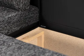 Cillo 2-sits Bäddsoffa - Svart/Grå - Möbler - Soffa - Skinnsoffa