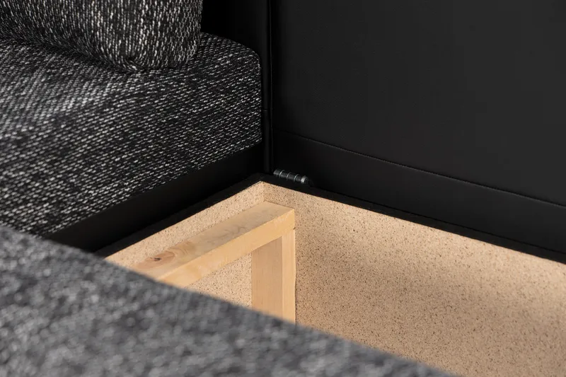 Cillo 2-sits Bäddsoffa - Svart/Grå - Möbler - Soffa - Skinnsoffa