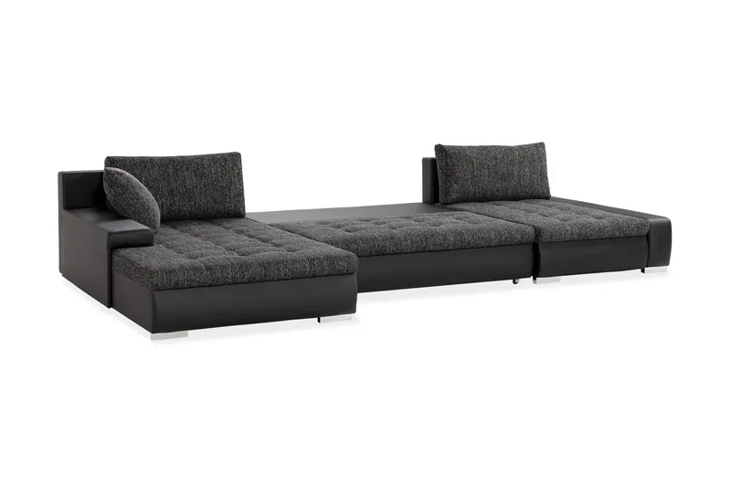 Cillo 2-sits Bäddsoffa - Svart/Grå - Möbler - Soffa - Skinnsoffa