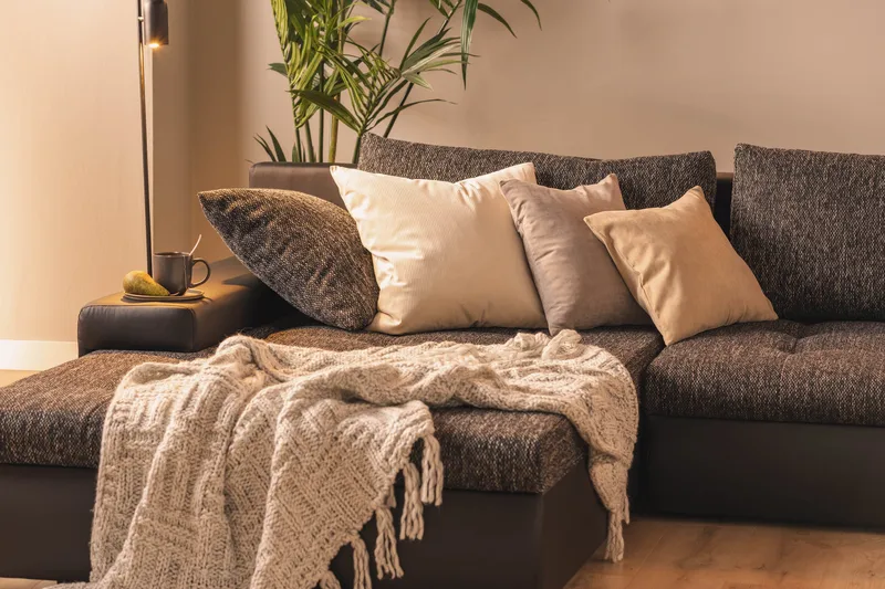 Cillo 2-sits Bäddsoffa - Svart/Grå - Möbler - Soffa - Skinnsoffa