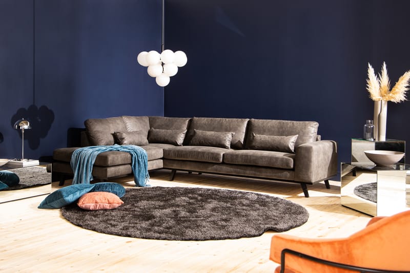 Copenhagen 2,5-sits Soffa Konstläder - Mörkgrå - Möbler - Soffa - Skinnsoffa