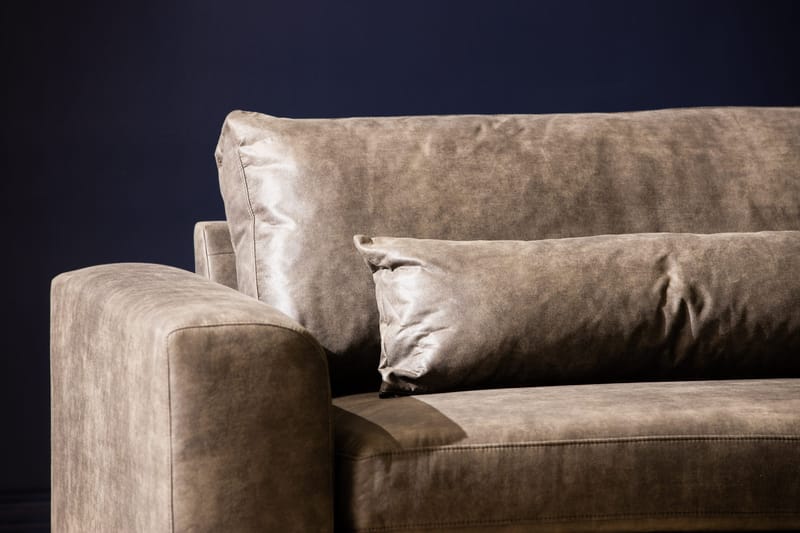 Copenhagen 4-sits Soffa i Konstläder - Mörkgrå - Möbler - Soffa - Skinnsoffa