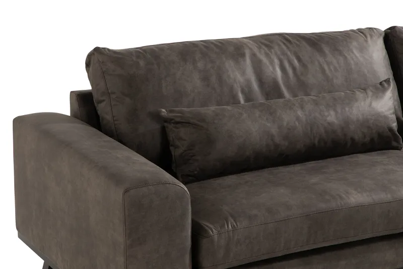 Copenhagen 4-sits Soffa i Konstläder - Mörkgrå - Möbler - Soffa - Skinnsoffa