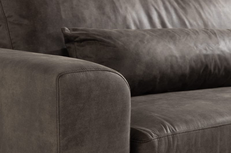 Copenhagen 4-sits Soffa i Konstläder - Mörkgrå - Möbler - Soffa - Skinnsoffa