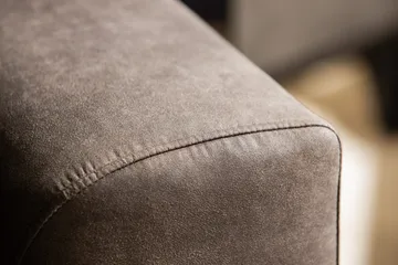 Copenhagen 4-sits Vänstervänd L-formad Schäslongsoffa i Konstläder - Mörkgrå - Möbler - Soffa - Skinnsoffa