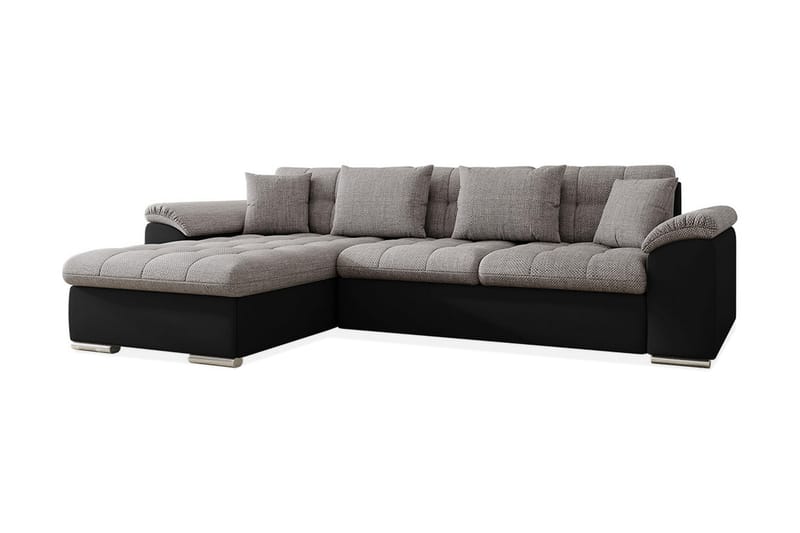 Divanbäddsoffa Chilor 280x160x76 cm - Grå - Skinnsoffa - Bäddsoffa divan