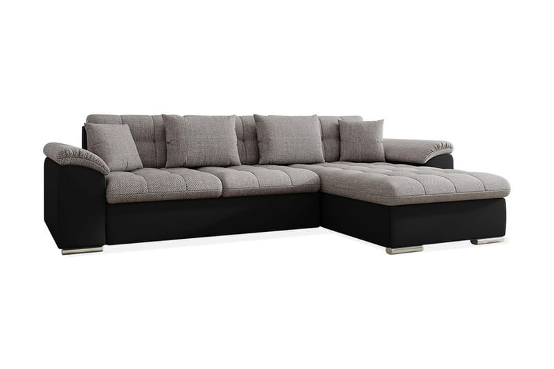 Divanbäddsoffa Chilor 280x160x76 cm - Grå - Skinnsoffa - Bäddsoffa divan