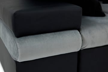 Divanbäddsoffa Consuelo 310x175x83 cm - Grå - Möbler - Soffa - Skinnsoffa