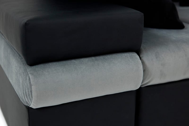 Divanbäddsoffa Consuelo 310x175x83 cm - Grå - Möbler - Soffa - Skinnsoffa