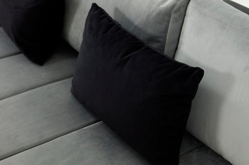 Divanbäddsoffa Consuelo 310x175x83 cm - Grå - Möbler - Soffa - Skinnsoffa