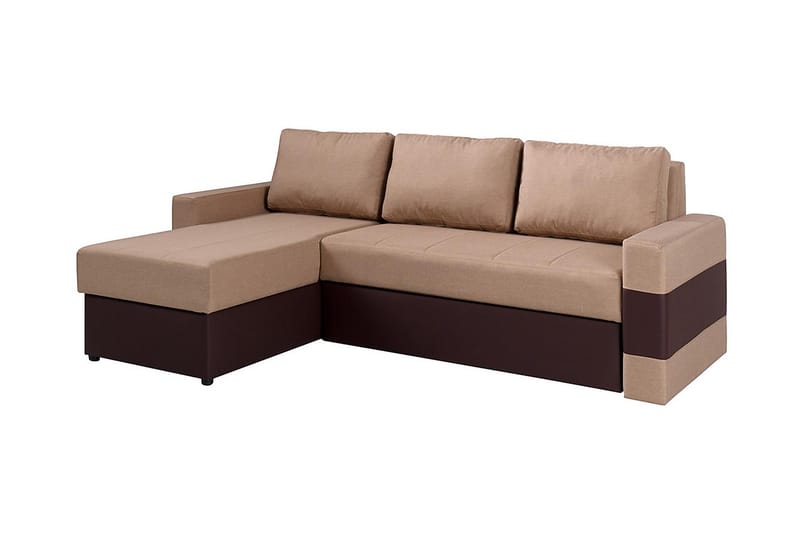 Divanbäddsoffa Gordia 234x82x156 cm - Beige - Skinnsoffa - Bäddsoffa divan