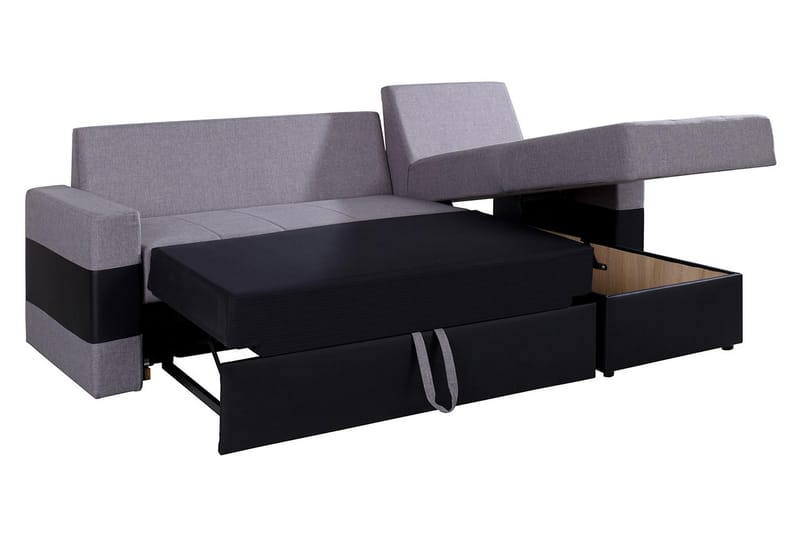 Divanbäddsoffa Gordia 234x82x156 cm - Grå - Möbler - Soffa - Skinnsoffa