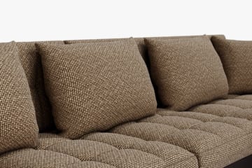 Dynir Hörnbäddsoffa Divan med Förvaring Höger - Beige/Brun - Möbler - Soffa - Skinnsoffa