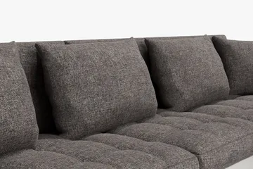 Dynir Hörnbäddsoffa Divan med Förvaring Höger - Vit/Ljusgrå - Möbler - Soffa - Skinnsoffa