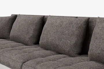 Dynir Hörnbäddsoffa Divan med Förvaring Vänster - Ljusgrå/Vit - Möbler - Soffa - Skinnsoffa