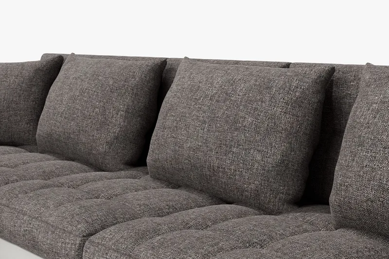 Dynir Hörnbäddsoffa Divan med Förvaring Vänster - Ljusgrå/Vit - Möbler - Soffa - Skinnsoffa