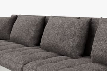 Dynir Hörnbäddsoffa Divan med Förvaring Vänster - Ljusgrå/Vit - Möbler - Soffa - Skinnsoffa