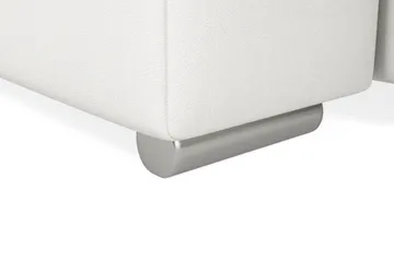 Dynir Hörnbäddsoffa Divan med Förvaring Vänster - Ljusgrå/Vit - Möbler - Soffa - Skinnsoffa