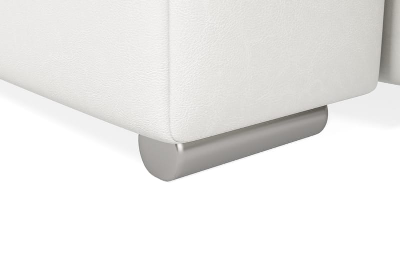 Dynir Hörnbäddsoffa Divan med Förvaring Vänster - Ljusgrå/Vit - Möbler - Soffa - Skinnsoffa