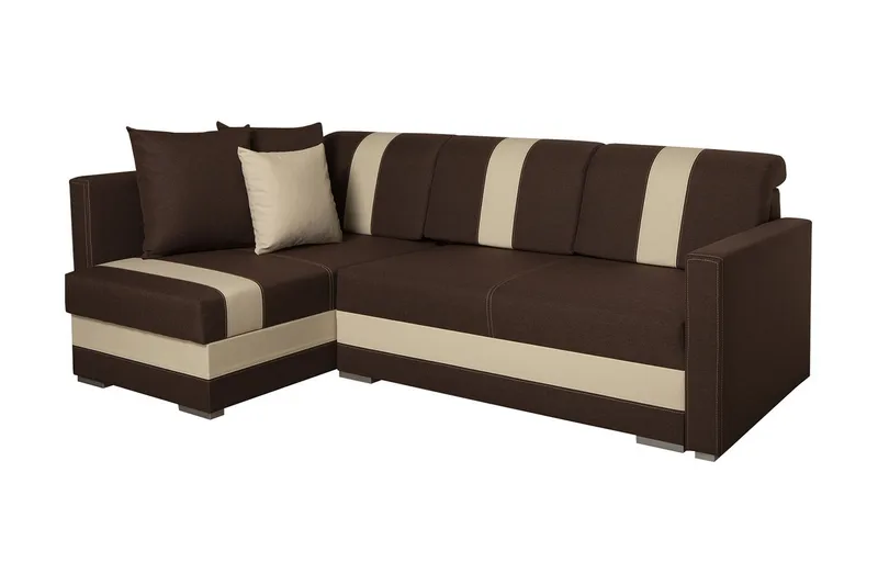 Ericka 4-sits Bäddsoffa, Brun