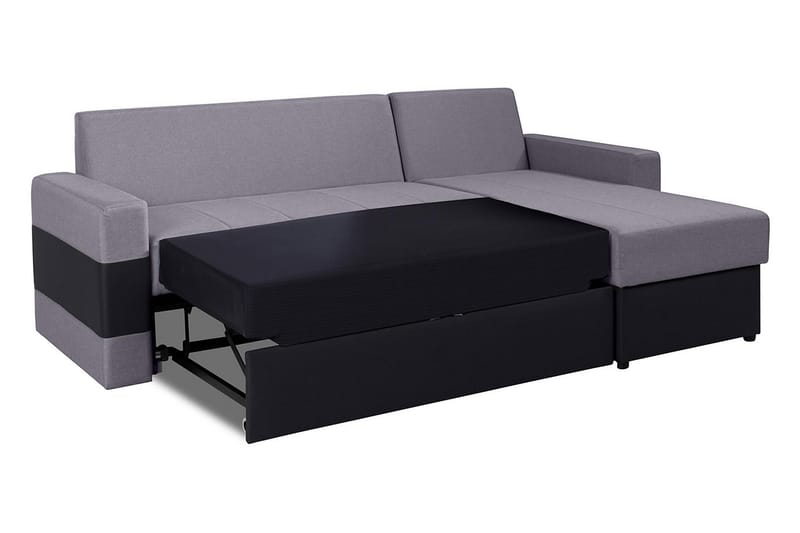 Gordia Divanbäddsoffa 234x82x156 cm - Grå - Möbler - Soffa - Skinnsoffa