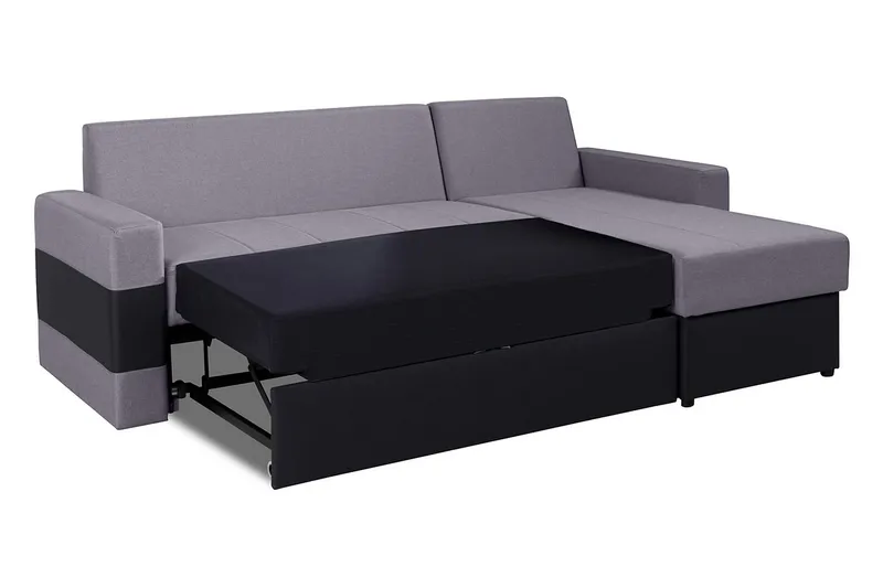 Gordia Divanbäddsoffa 234x82x156 cm - Grå - Möbler - Soffa - Skinnsoffa