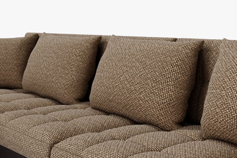 Hörnbäddsoffa Sororia Divan med Förvaring Vänster - Beige/Brun - Möbler - Soffa - Skinnsoffa