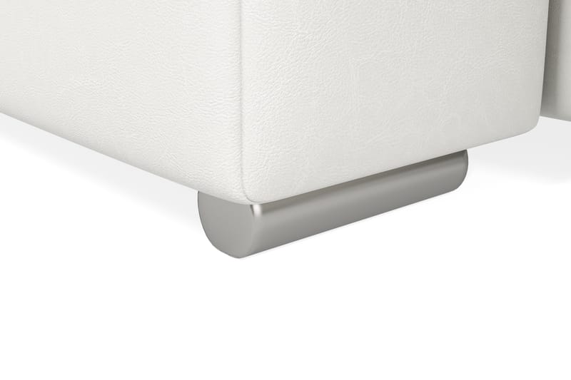 Hörnbäddsoffa Sororia Divan med Förvaring Vänster - Ljusgrå/Vit - Möbler - Soffa - Skinnsoffa