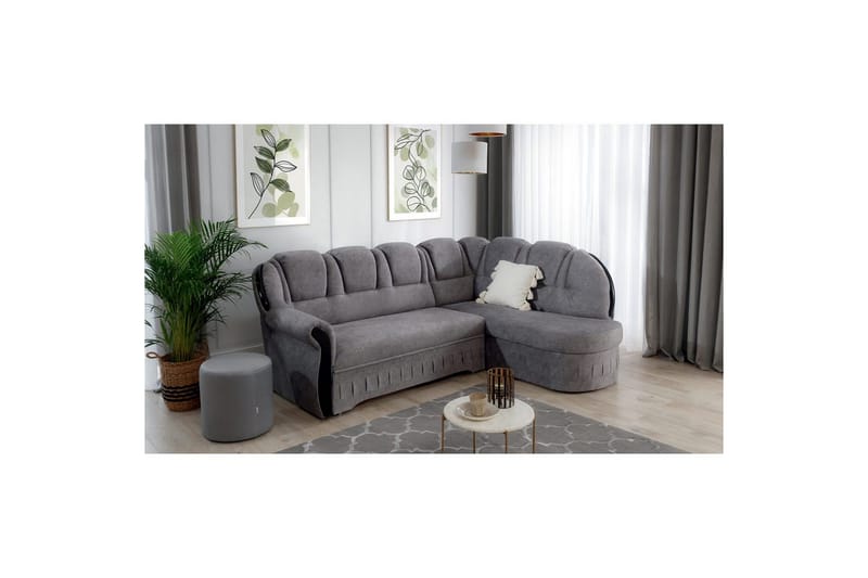 Hörnsoffa Eltap Lord 243x180x112 cm - Dora 21, Beige, Höger - Möbler - Soffa - Skinnsoffa