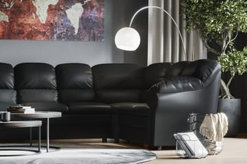 Hörnsoffa Salvador Vänster - Svart/Konstläder - Möbler - Soffa - Skinnsoffa