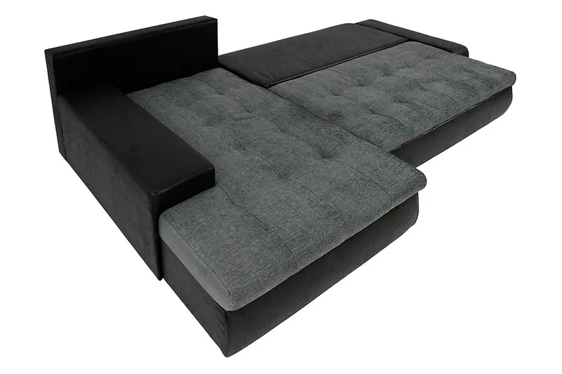 Irja Divanbäddsoffa 3-sits Vändbar - Svart - Möbler - Soffa - Skinnsoffa