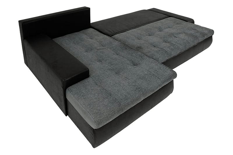 Irja Divanbäddsoffa 3-sits Vändbar - Svart - Möbler - Soffa - Skinnsoffa