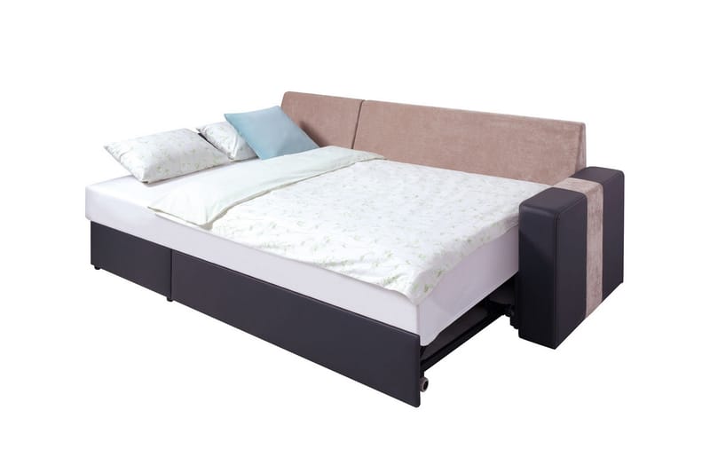 Keisha Divanbäddsoffa - Beige/Brun - Möbler - Soffa - Skinnsoffa