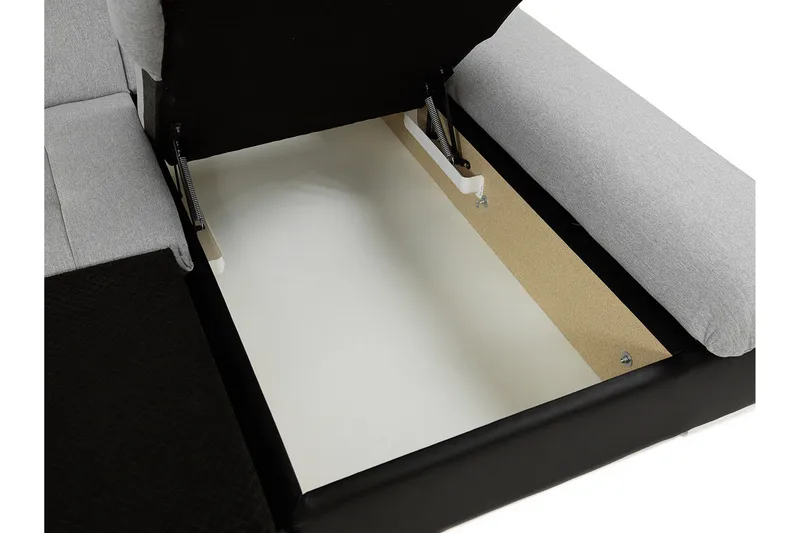 Malwi Divanbäddsoffa 278x162x76 cm - Grå - Möbler - Soffa - Bäddsoffa - Bäddsoffa divan