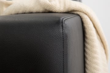 Memphis 5-sits Vändbar L-formad Hörnsoffa i Konstläder - Svart - Möbler - Soffa - Skinnsoffa