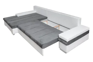 Naoma Divanbäddsoffa 310x175x83 cm - Grå - Möbler - Soffa - Skinnsoffa