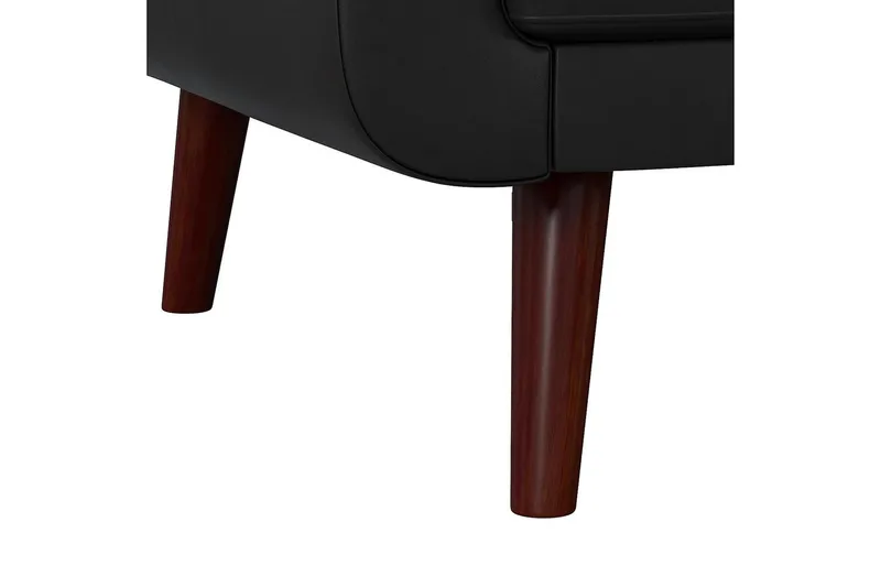 Nola 3-sits Bäddsoffa Konstläder/Svart - Dorel Home - Möbler - Soffa - Skinnsoffa